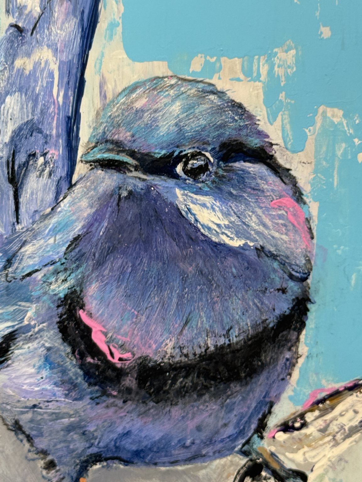 Santa Fe Marketplace Splendid Fairy — 6×8 Original Acrylic Painting Product Image: Splendid Fairy — 6×8 Original Acrylic Painting