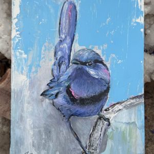 Santa Fe Marketplace Splendid Fairy — 6×8 Original Acrylic Painting Product Image: Splendid Fairy — 6×8 Original Acrylic Painting