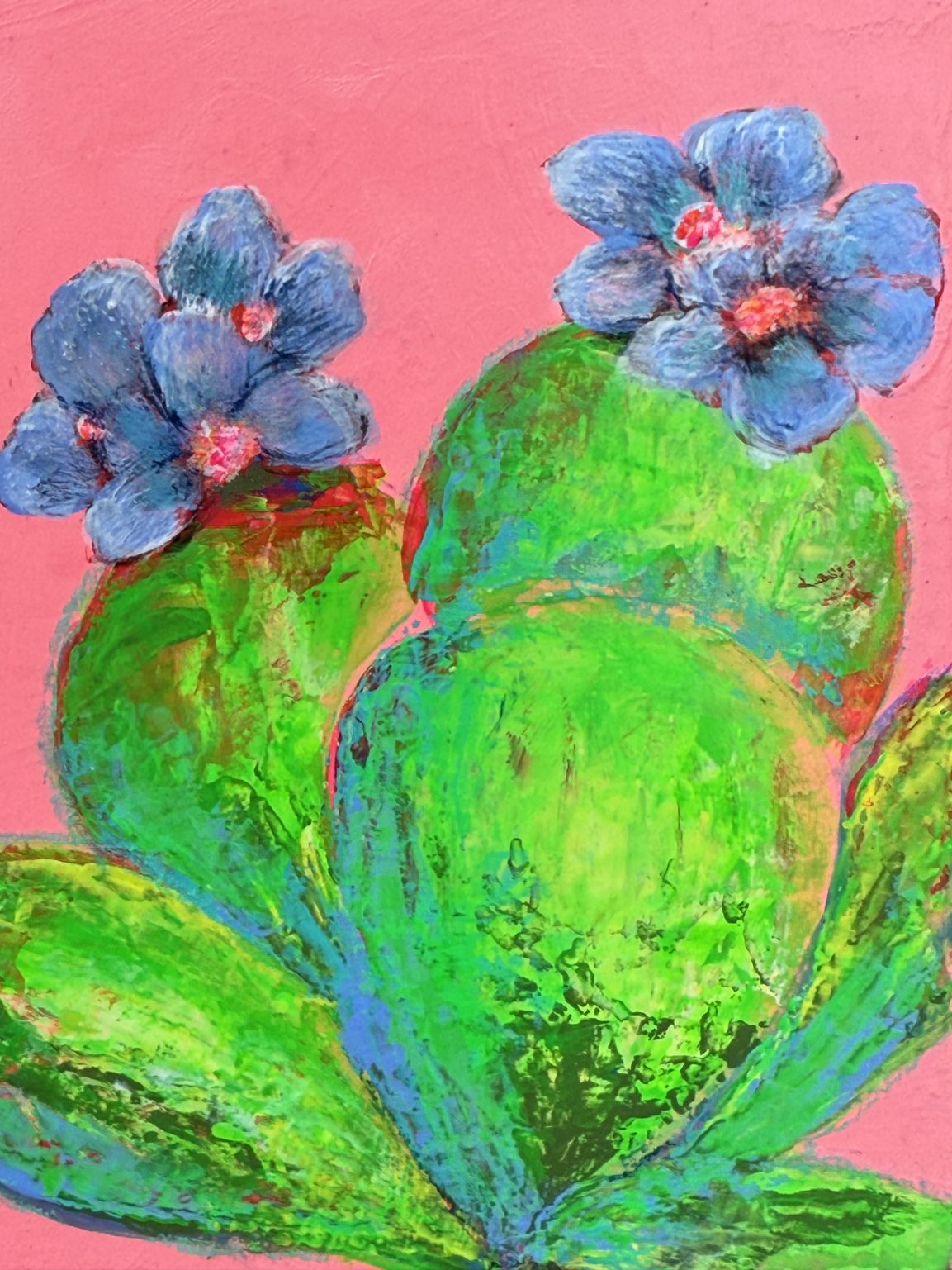 Santa Fe Marketplace Daylight — Original acrylic painting on 6×6 birch hardwood board (1.5″ deep) Product Image: Daylight — Original acrylic painting on 6×6 birch hardwood board (1.5″ deep)