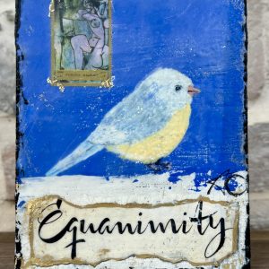 Santa Fe Marketplace Equanimity — Original Mixed Media Encaustic painting on 6×8 birch hardwood board (1″ deep) Product Image: Equanimity — Original Mixed Media Encaustic painting on 6×8 birch hardwood board (1″ deep)