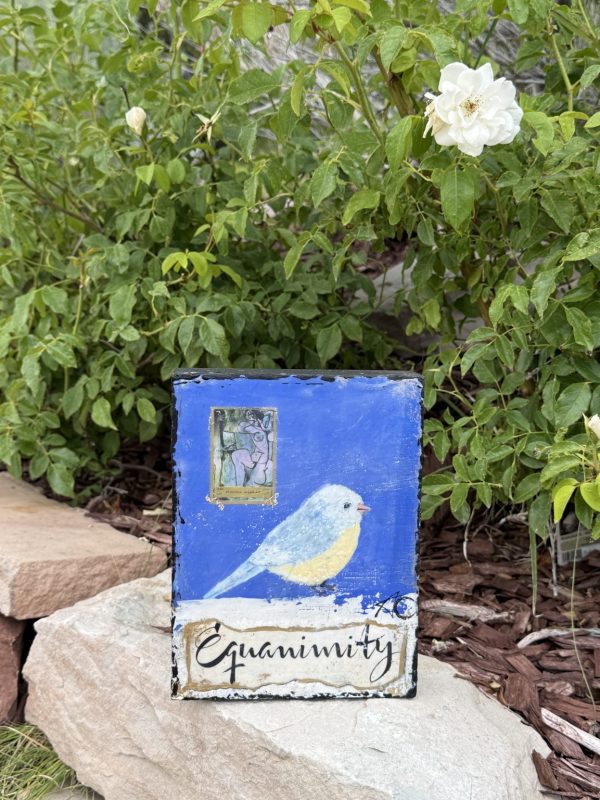 Product Image: Equanimity — Original Mixed Media Encaustic painting on 6×8 birch hardwood board (1″ deep)