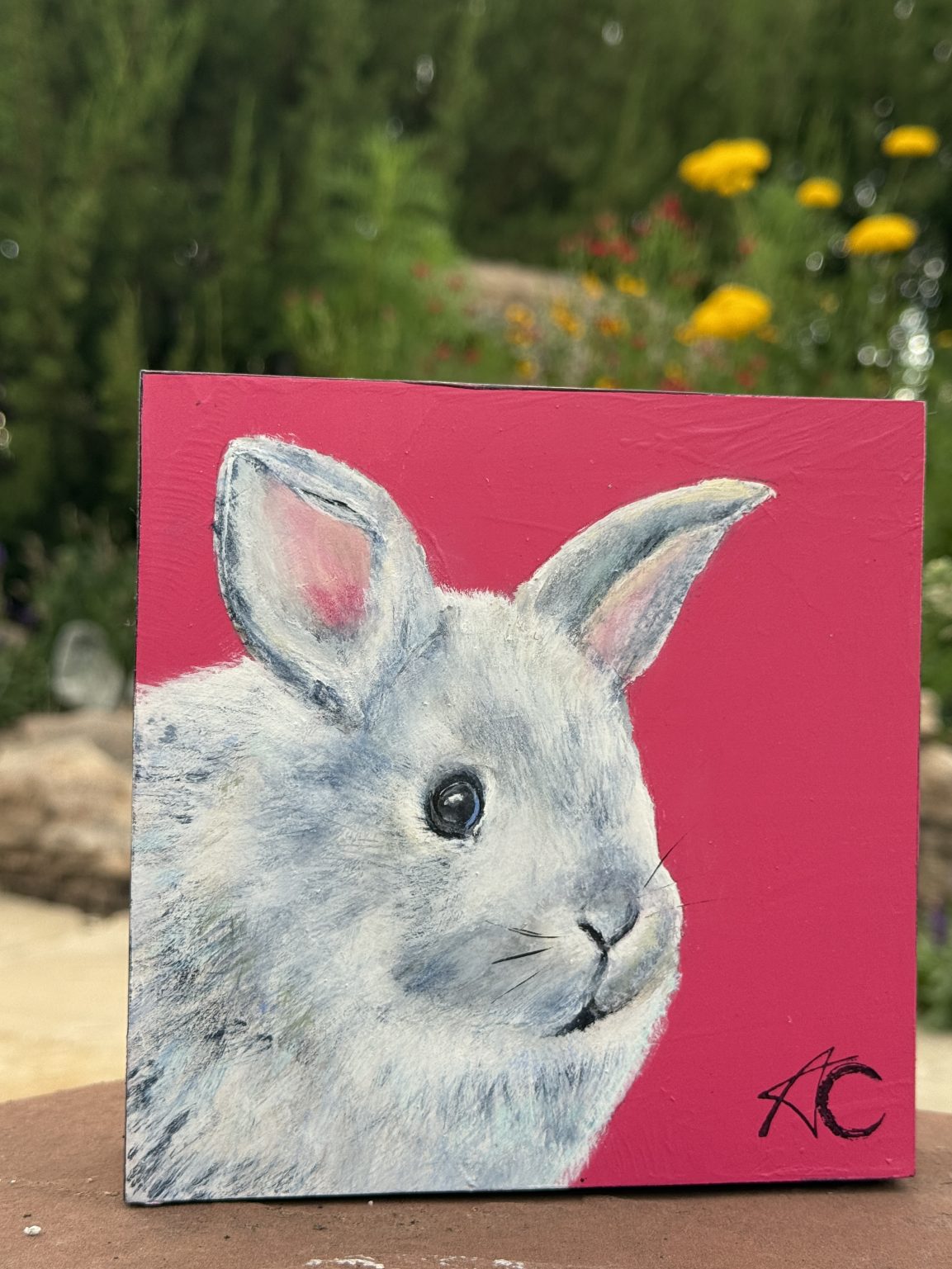 Santa Fe Marketplace Kindness — Original acrylic painting on 6×6 birch hardwood board (1.5″ deep) Product Image: Kindness — Original acrylic painting on 6×6 birch hardwood board (1.5″ deep)