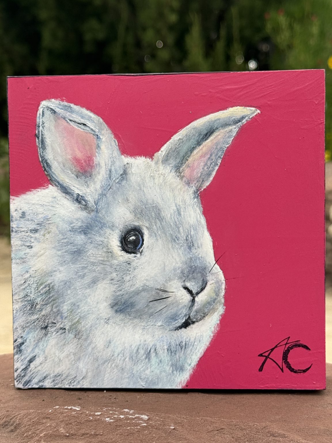 Santa Fe Marketplace Kindness — Original acrylic painting on 6×6 birch hardwood board (1.5″ deep) Product Image: Kindness — Original acrylic painting on 6×6 birch hardwood board (1.5″ deep)