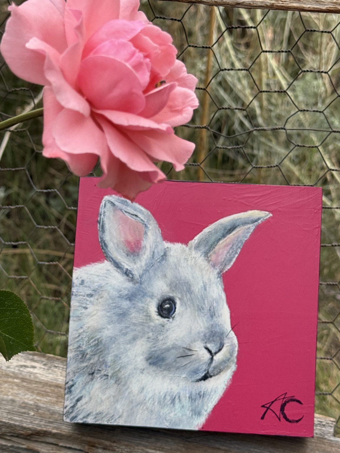 Santa Fe Marketplace Kindness — Original acrylic painting on 6×6 birch hardwood board (1.5″ deep) Product Image: Kindness — Original acrylic painting on 6×6 birch hardwood board (1.5″ deep)