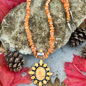 Product Image: Spiney Oyster Orange Oasis Necklace!
