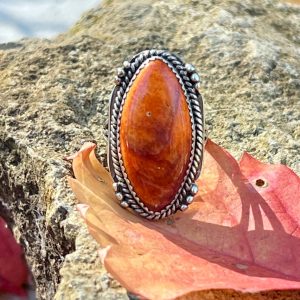 Product Image: Deep Orange Spiney Oyster Ring