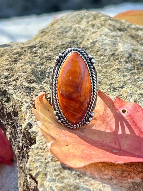 Product Image: Deep Orange Spiney Oyster Ring