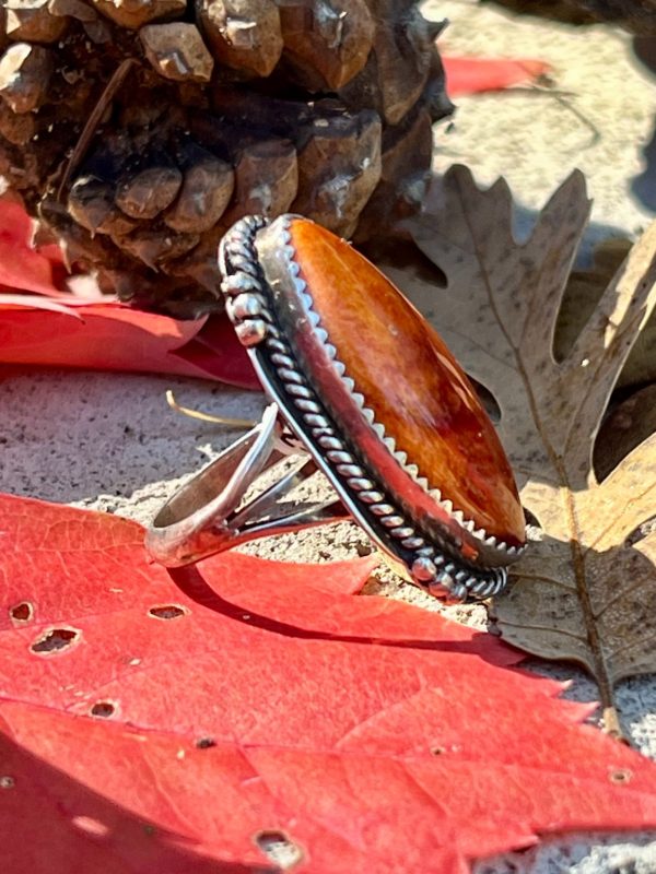 Product Image: Deep Orange Spiney Oyster Ring