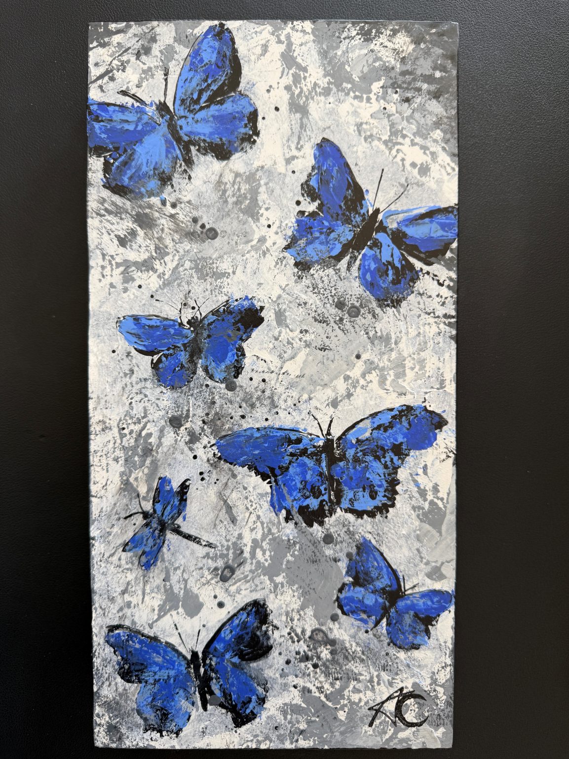 Santa Fe Marketplace Light — Original 6x12x1.5” | Acrylic on Hardwood Birch Board Product Image: Light — Original 6x12x1.5” | Acrylic on Hardwood Birch Board