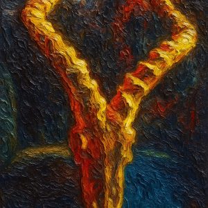 Product Image: Halloween Skull 12 X 8 Oil Pastel