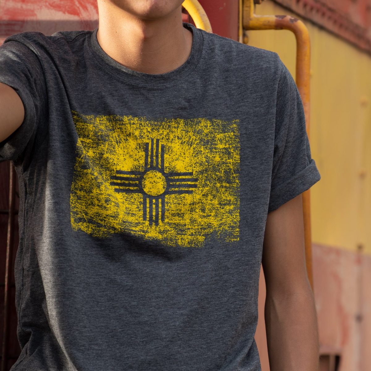 Santa Fe Marketplace New Mexico Flag T-Shirt Product Image: New Mexico Flag T-Shirt