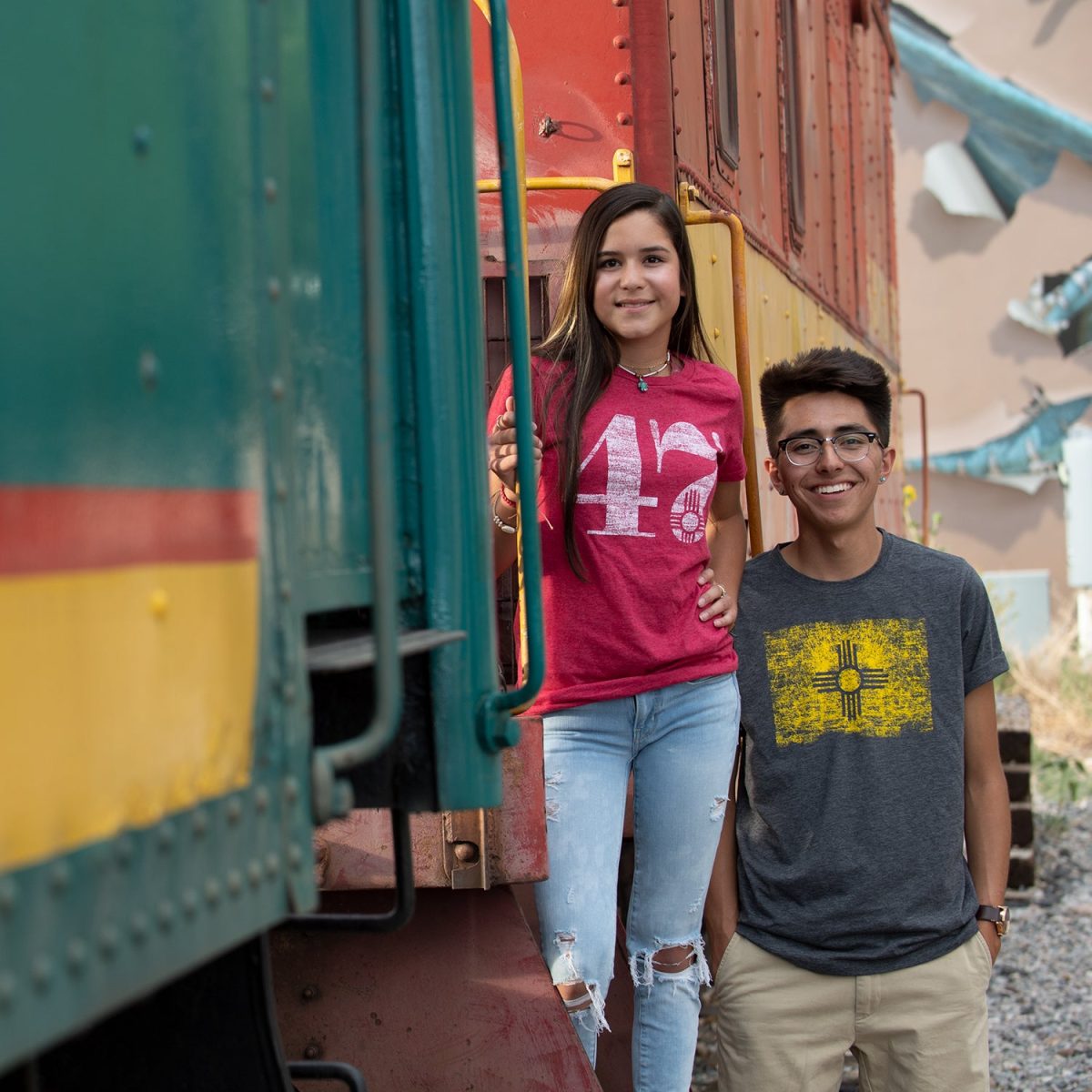 Santa Fe Marketplace New Mexico Flag T-Shirt Product Image: New Mexico Flag T-Shirt