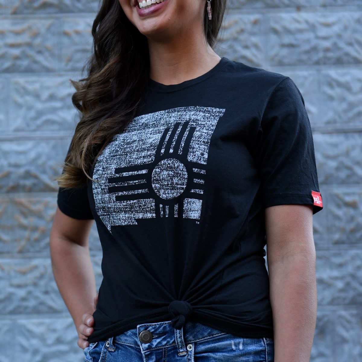 Santa Fe Marketplace State Zia New Mexico T-Shirt Product Image: State Zia New Mexico T-Shirt