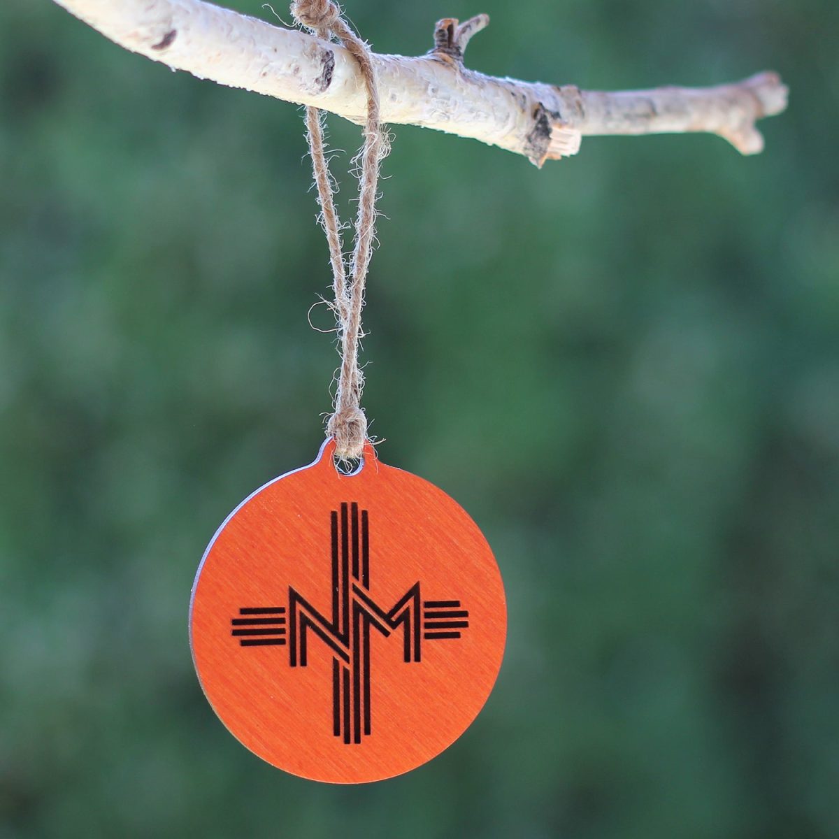 Santa Fe Marketplace Sunset Orange Zia Wood Ornament Product Image: Sunset Orange Zia Wood Ornament