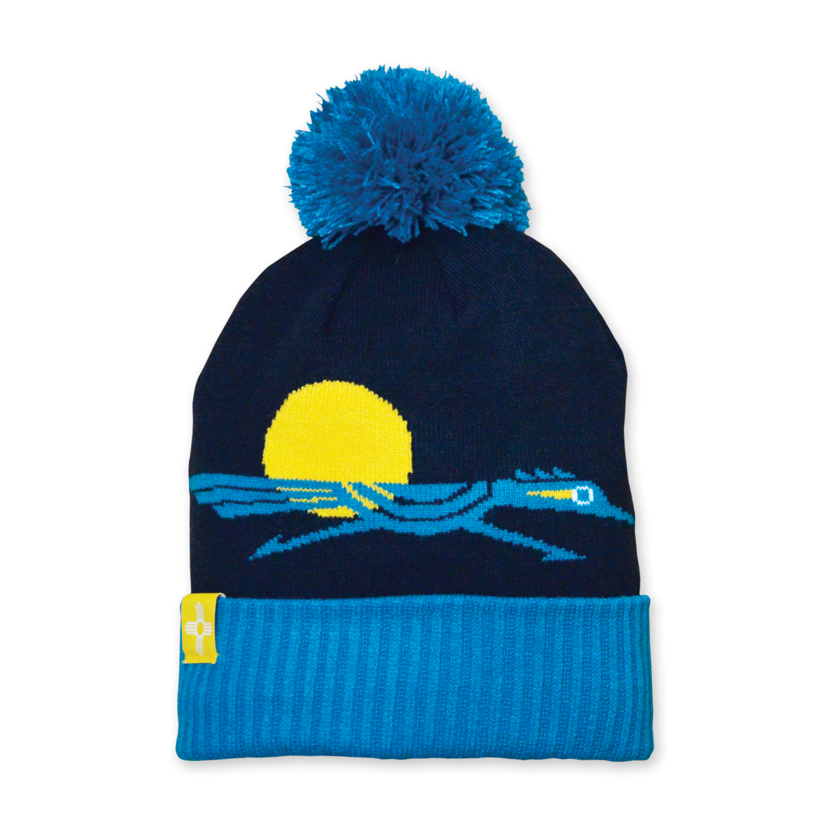 Santa Fe Marketplace Roadrunner Pom Beanie Product Image: Roadrunner Pom Beanie
