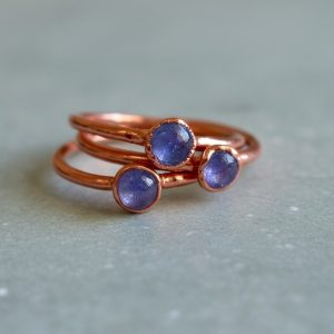 Product Image: Handcrafted Copper Tanzanite Ring For Calm Daily Focus And Confidence