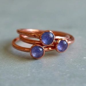 Santa Fe Marketplace Tanzanite Ring | Electroformed Copper Jewelry Product Image: Tanzanite Ring | Electroformed Copper Jewelry