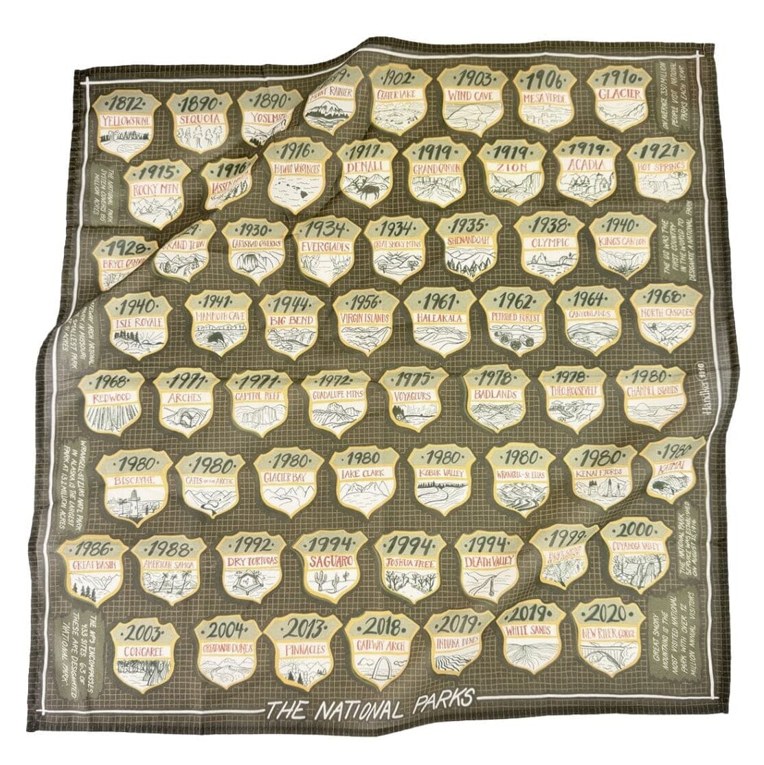 Santa Fe Marketplace Screen Printed Bandana Product Image: Screen Printed Bandana