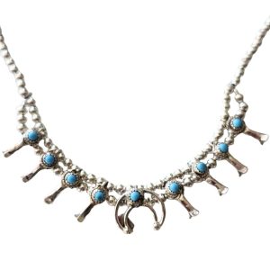 Santa Fe Marketplace Squash Blossom Choker Necklace Product Image: Squash Blossom Choker Necklace