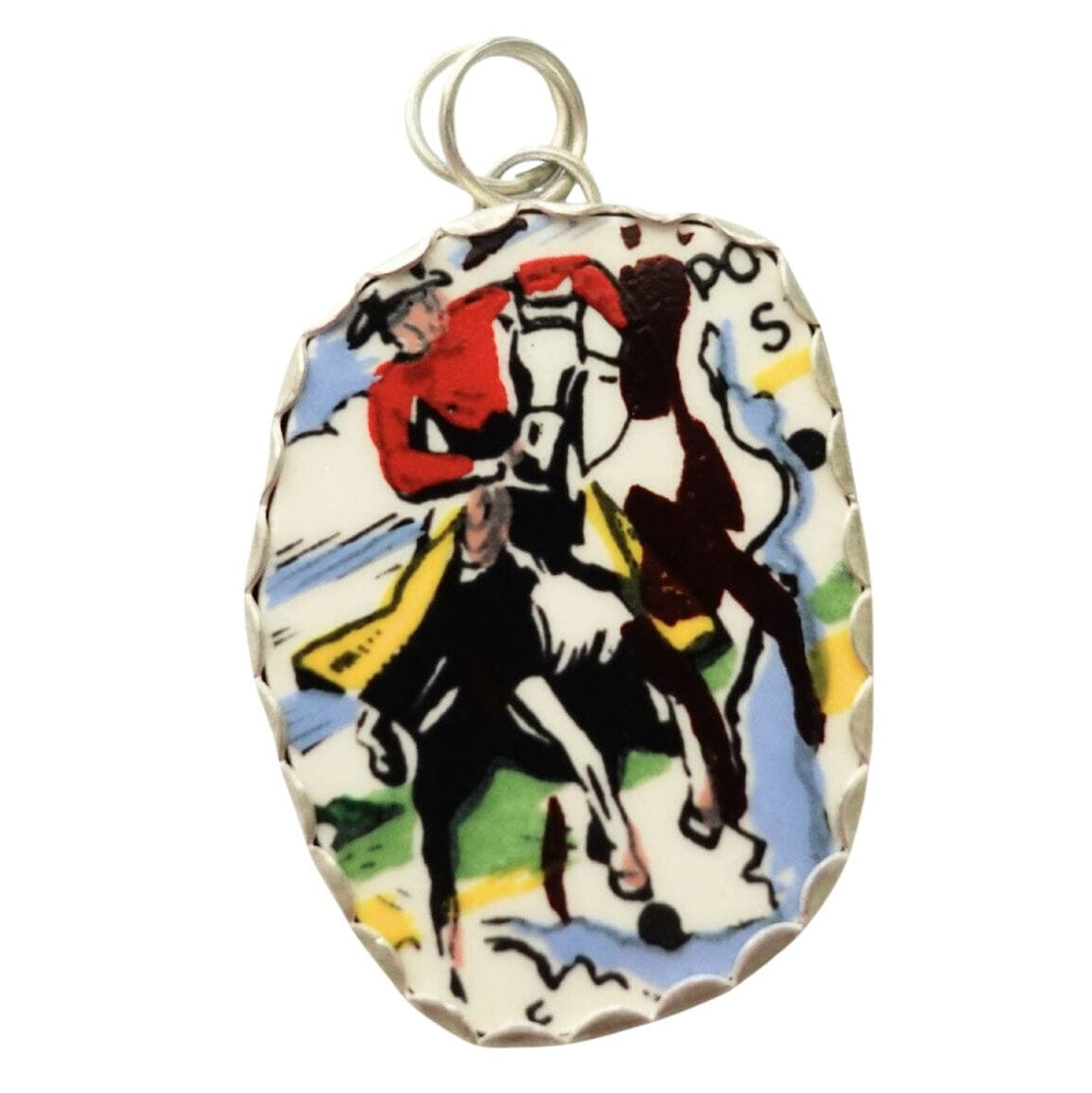 Santa Fe Marketplace Vintage Pottery Shard Pendant Product Image: Vintage Pottery Shard Pendant
