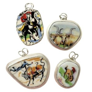 Santa Fe Marketplace Vintage Pottery Shard Pendant Product Image: Vintage Pottery Shard Pendant