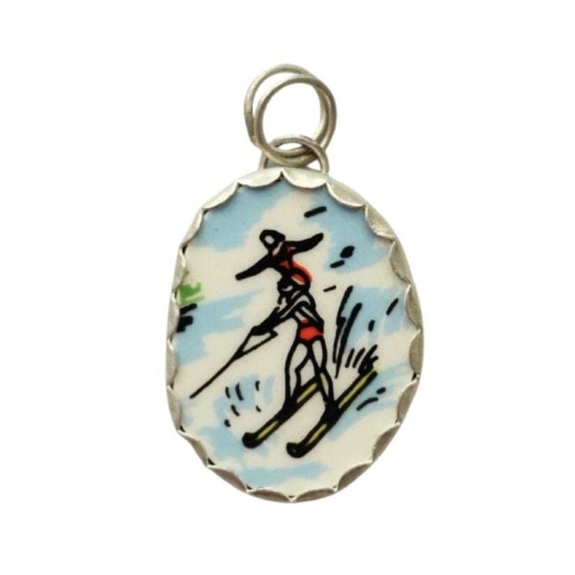 Santa Fe Marketplace Vintage Pottery Shard Pendant Product Image: Vintage Pottery Shard Pendant