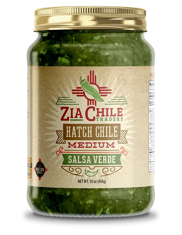 Santa Fe Marketplace Zia Chile – Hatch Salsa Verde – Medium Product Image: Zia Chile – Hatch Salsa Verde – Medium