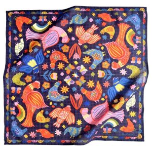 Santa Fe Marketplace Screen Printed Bandana Scarf | Lightweight Cotton Product Image: Screen Printed Bandana Scarf | Lightweight Cotton