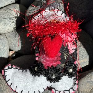 Product Image: Hand Embroidered Boot Ornament #5 – By Annette Colby