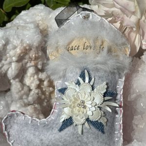 Product Image: Hand Embroidered Boot Ornament #7 – By Annette Colby