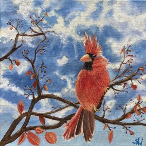 Product Image: “Cardinal in the Clouds”