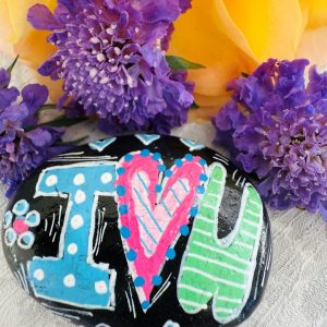 Product Image: Love Stone #14 — Hand Painted Love Stone