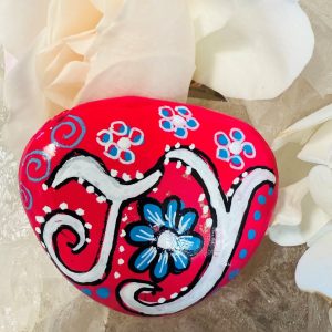 Santa Fe Marketplace Love Stone #2 — Hand Painted Love Stone Product Image: Love Stone #2 — Hand Painted Love Stone