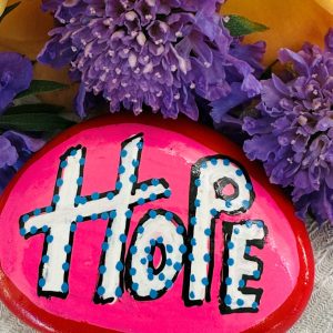 Santa Fe Marketplace Love Stone #5 — Hand Painted Love Stone Product Image: Love Stone #5 — Hand Painted Love Stone