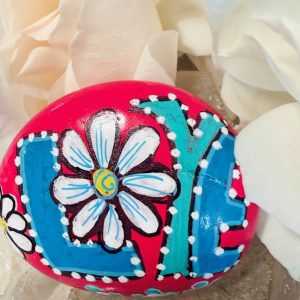 Santa Fe Marketplace Love Stone #6 — Hand Painted Love Stone Product Image: Love Stone #6 — Hand Painted Love Stone