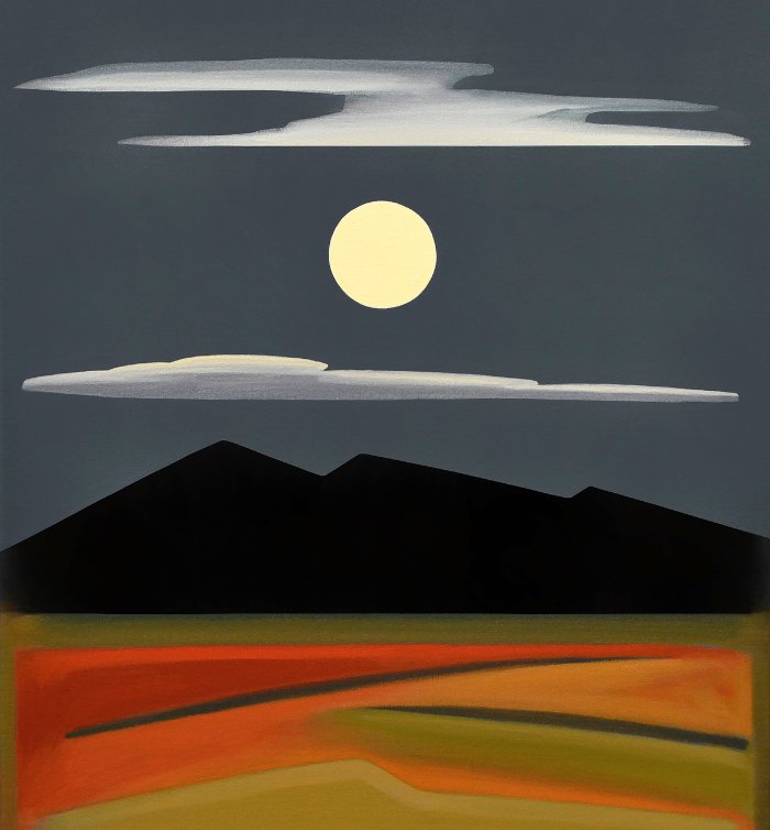 Santa Fe Marketplace 2021 Dan Namingha “New Mexico Summer Moon” Product Image: 2021 Dan Namingha “New Mexico Summer Moon”