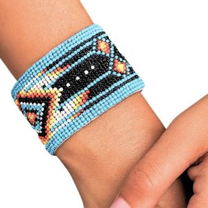 Santa Fe Marketplace Hand Beaded Cuff Bracelet Product Image: Hand Beaded Cuff Bracelet