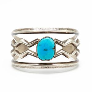 Product Image: Kingman Turquoise Sandcast Cuff