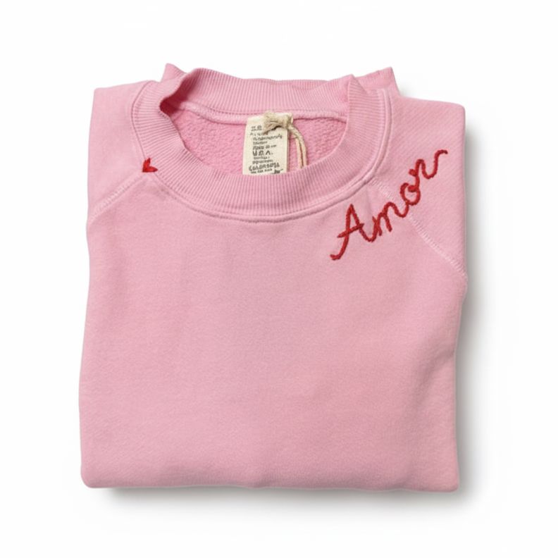 Santa Fe Marketplace Chainstitch Love Sweatshirt Product Image: Chainstitch Love Sweatshirt