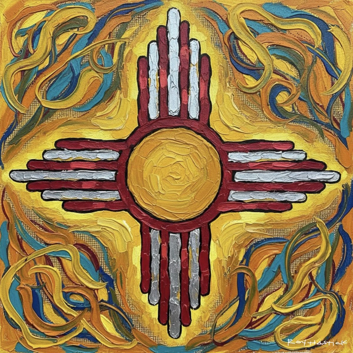 Santa Fe Marketplace ZIA 10″X10″ Product Image: ZIA 10″X10″