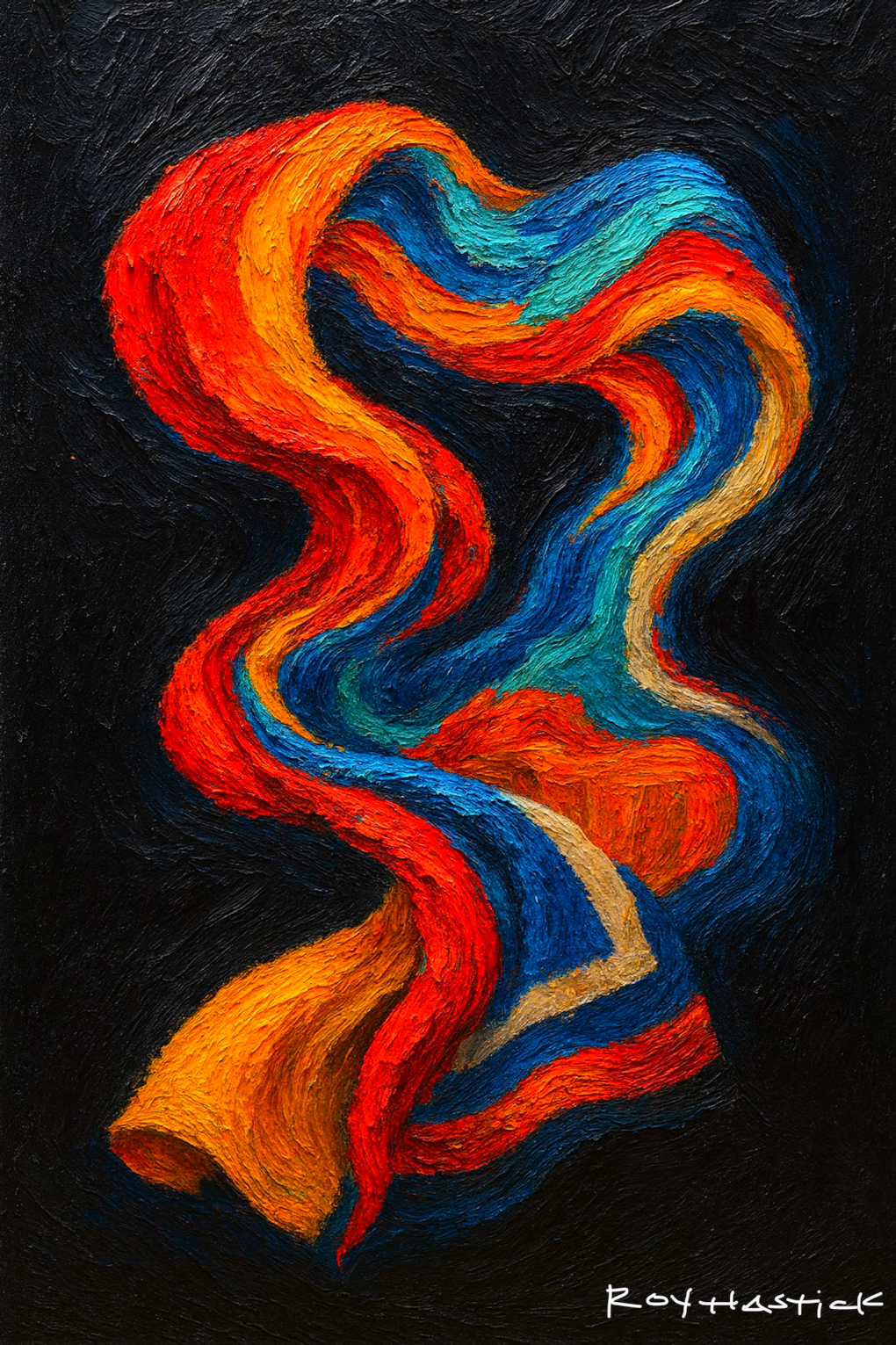 Santa Fe Marketplace Floating Portlandia 10″X10″ Product Image: Floating Portlandia 10″X10″