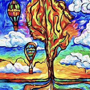 Product Image: Balloon Fiesta Simple Tree 10″X10″