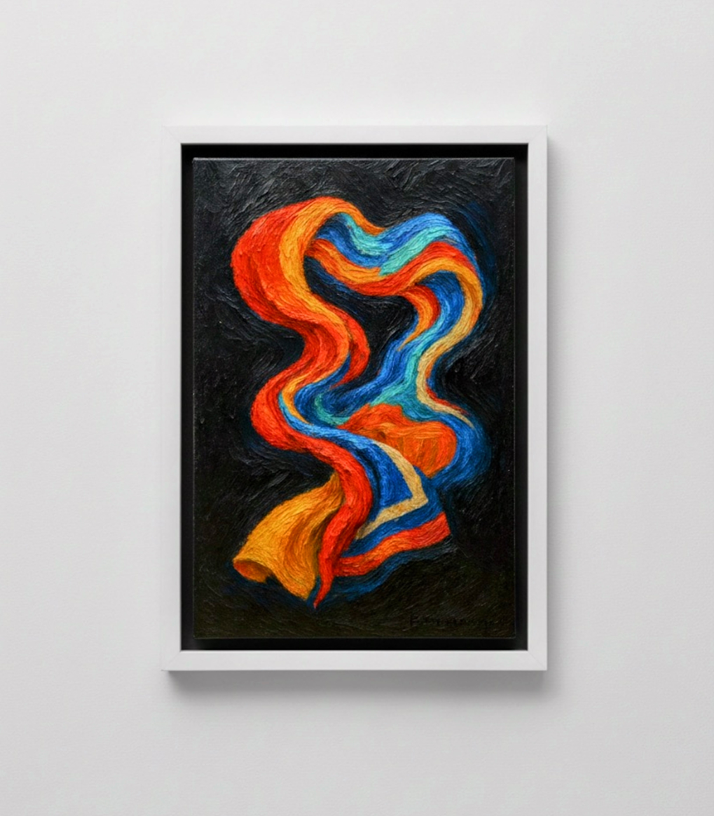 Santa Fe Marketplace Floating Portlandia 10″X10″ Product Image: Floating Portlandia 10″X10″