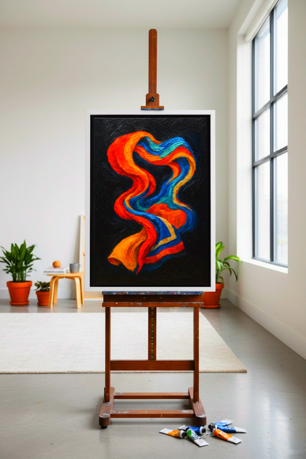 Santa Fe Marketplace Floating Portlandia 10″X10″ Product Image: Floating Portlandia 10″X10″