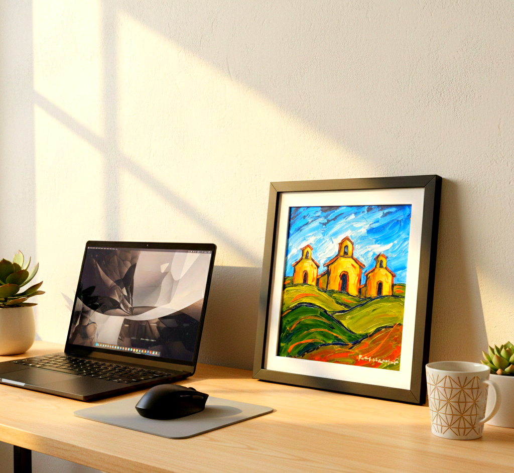 Santa Fe Marketplace On the Hill 8″X8″ Product Image: On the Hill 8″X8″