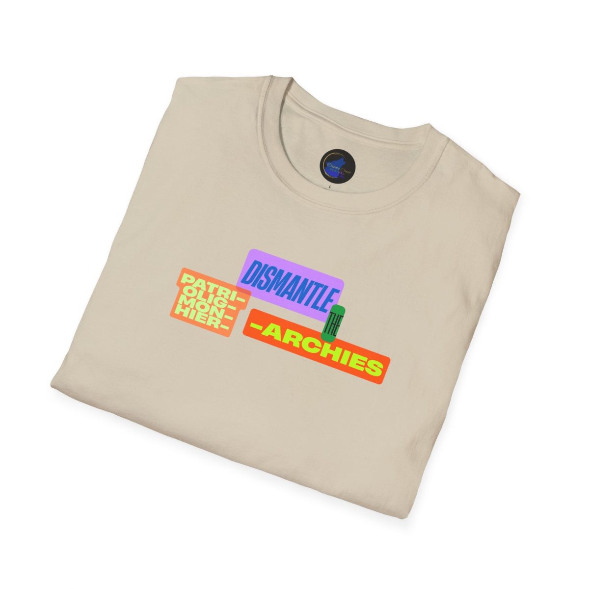 Santa Fe Marketplace Dismantle the Patriarchy, Monarchy, Oligarchy, Hierarchy Unisex Softstyle T-Shirt Product Image: Dismantle the Patriarchy, Monarchy, Oligarchy, Hierarchy Unisex Softstyle T-Shirt