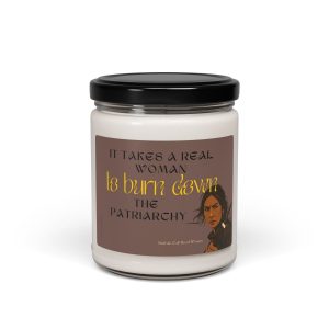 Product Image: Burn Down the Patriarchy, Buffalo Calf Road Woman – Warrior, Empowering Scented Candle -Feminist Gift, Self-Care, Motivational Home Decor, Relaxation, Birthday
