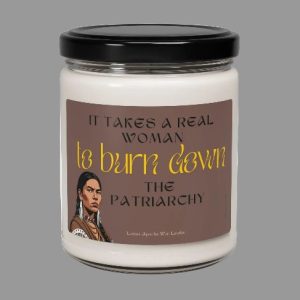 Product Image: Burn Down the Patriarchy, Lozen – Apache Warrior, Empowering Scented Candle