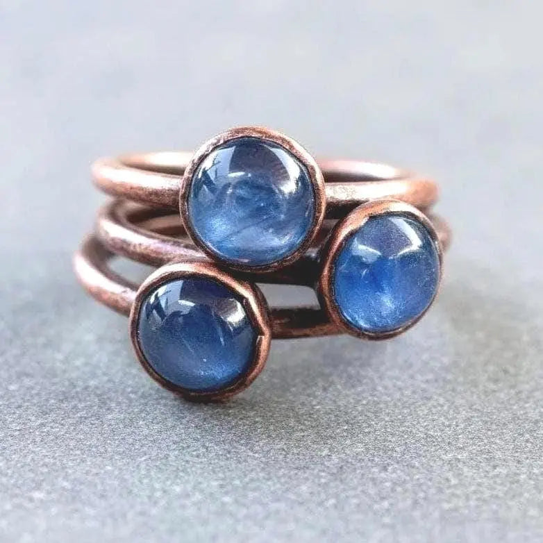 Santa Fe Marketplace Kyanite Ring Size 8 – Handcrafted Copper Jewelry Talisman Product Image: Kyanite Ring Size 8 – Handcrafted Copper Jewelry Talisman
