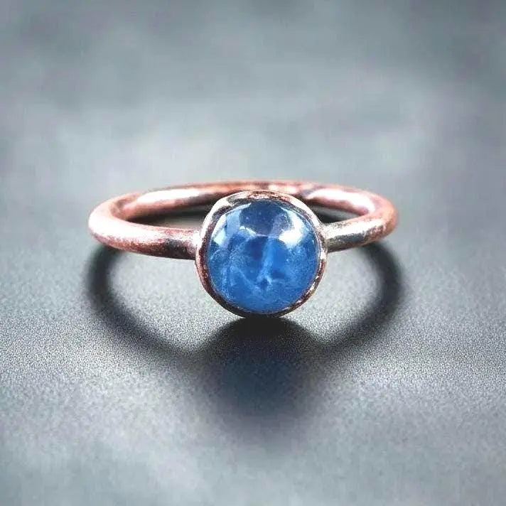 Santa Fe Marketplace Kyanite Ring Size 8 – Handcrafted Copper Jewelry Talisman Product Image: Kyanite Ring Size 8 – Handcrafted Copper Jewelry Talisman